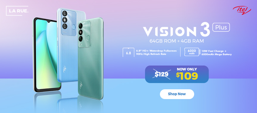 itel Vision3 Plus - $109